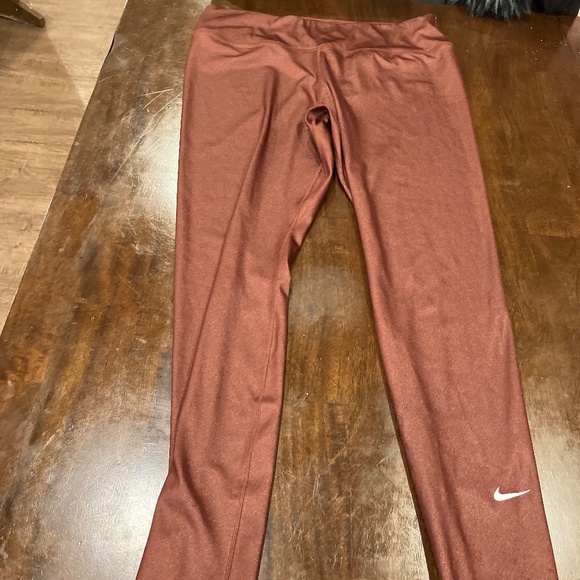 Nike brown leggings-excellent condition-XL - Picture 1 of 3